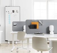 Acoustic desk dividers